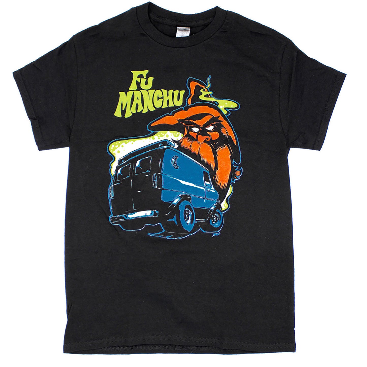 Fu Manchu Wizard T-shirt Front