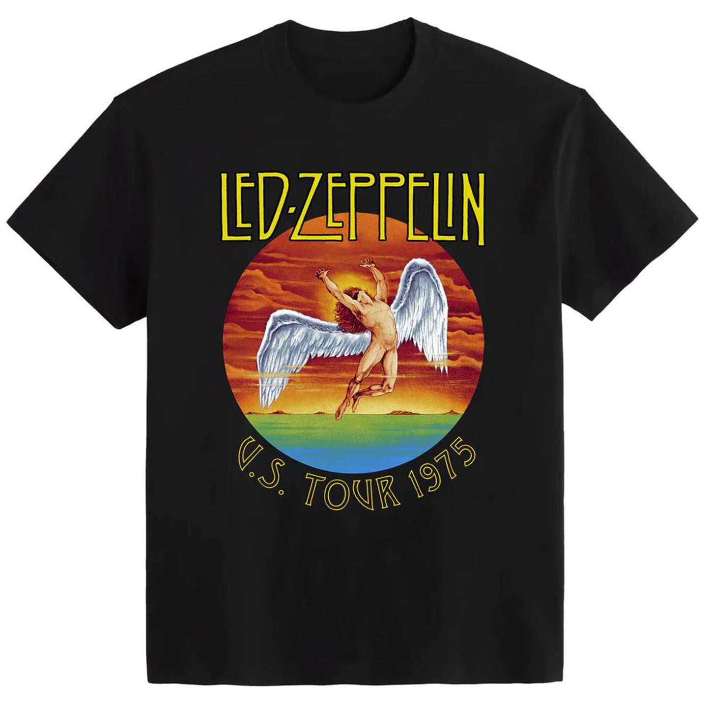 Led Zeppelin US Tour '75 Slim Fit T-shirt Front