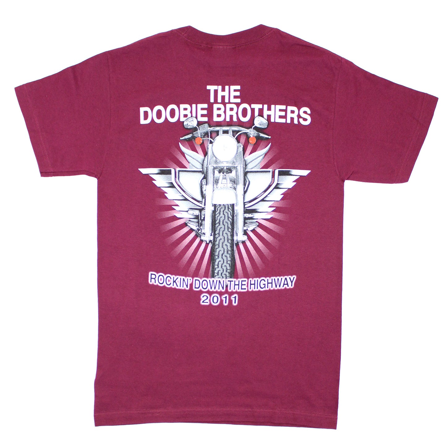Doobie Brothers Original Highway Pocket Logo 2011 Tour Concert T-shirt Back