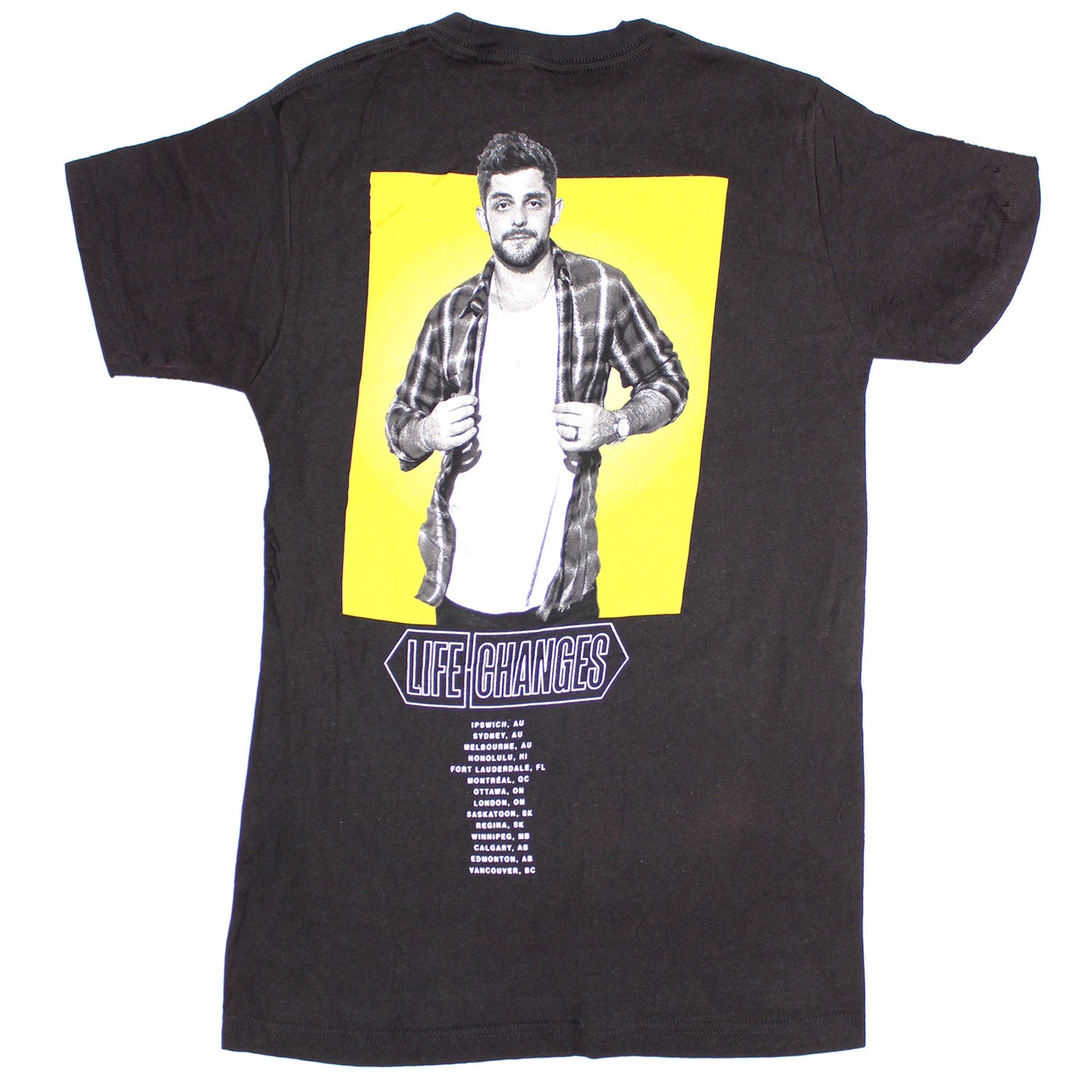Thomas Rhett Big Yellow Square 2019 Tour Tee T-shirt Back