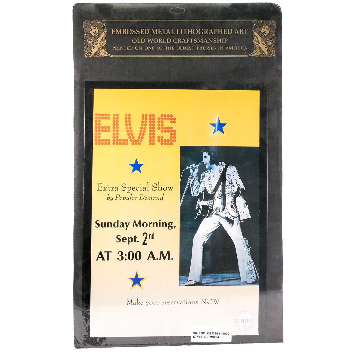 Elvis Presley Extra Special Show by Popular Demand Framed Wall Art Front