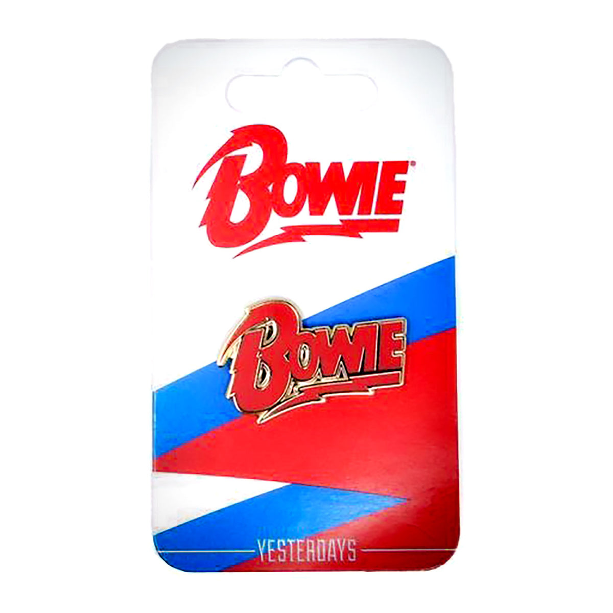 David Bowie Diamond Dogs Logo by Yesterdays Pewter Pin Badge Back