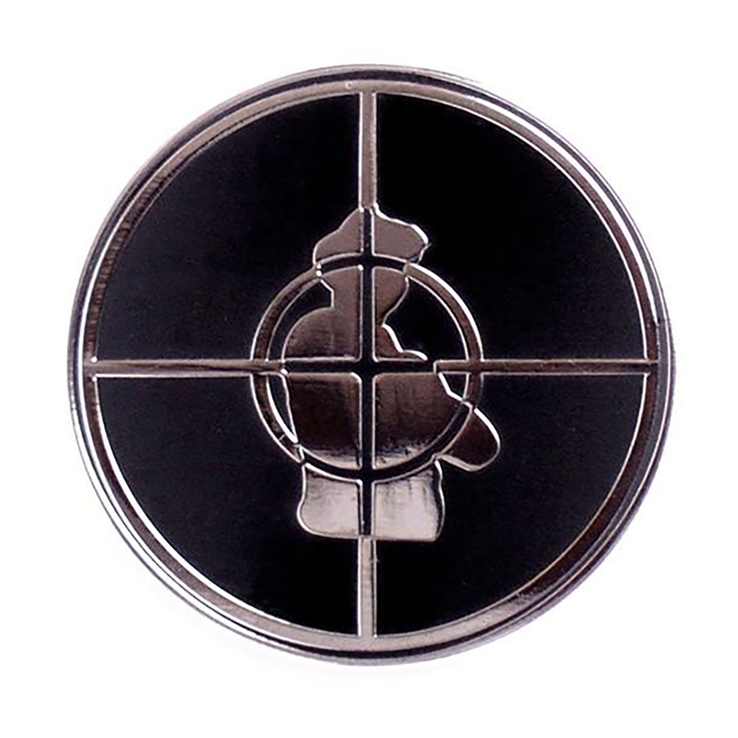 Public Enemy Crosshair Logo Pin by Yesterdays Pewter Pin Badge