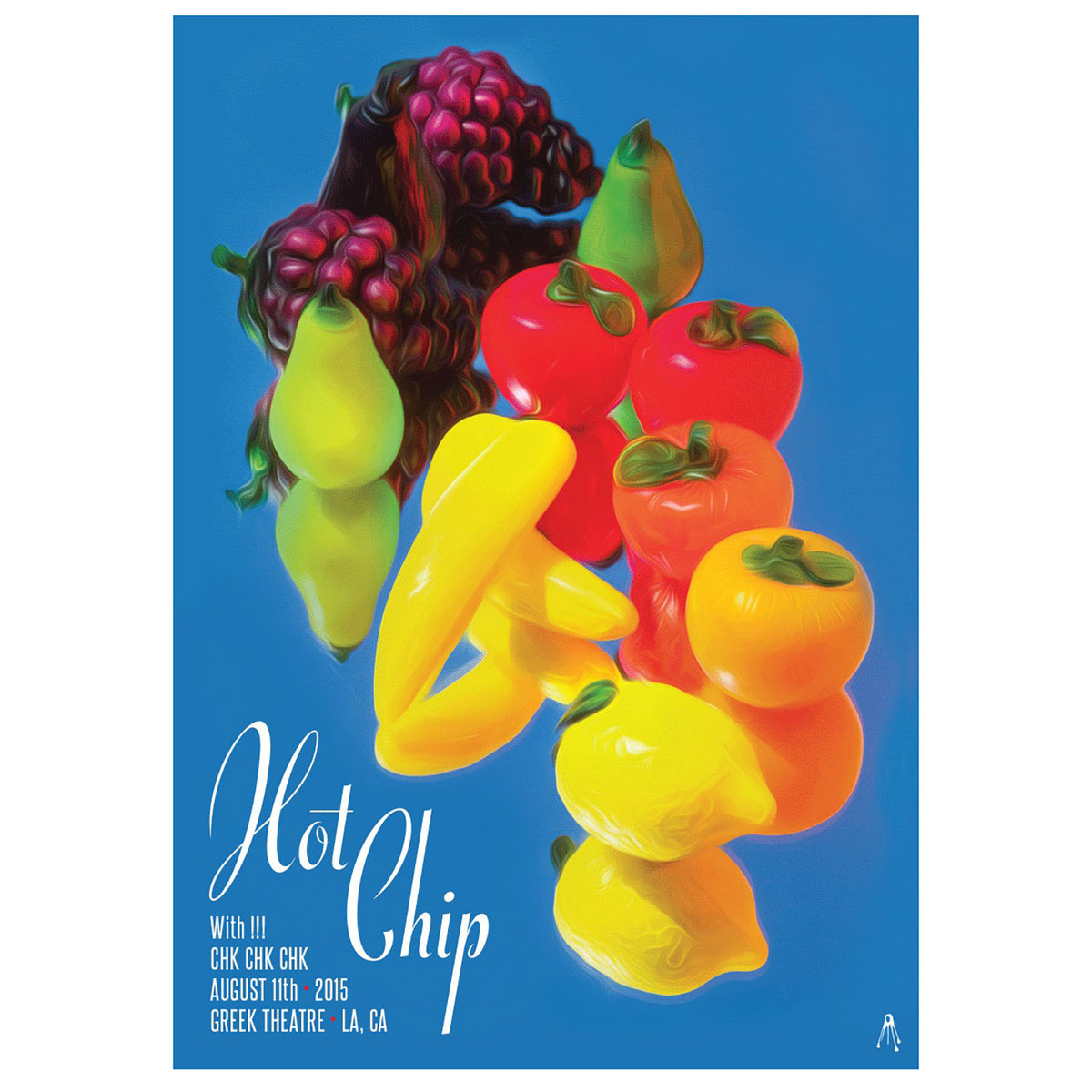 Hot Chip Greek Theatre 2015 Print by Kii Arens Limited Screenprint Front