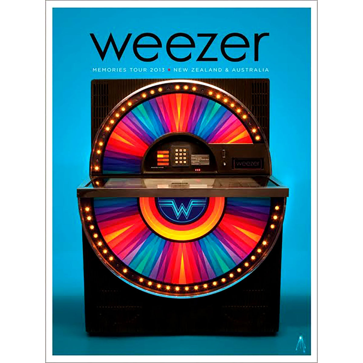 Weezer Memories Tour 2013 Print by Kii Arens Limited Screenprint Front