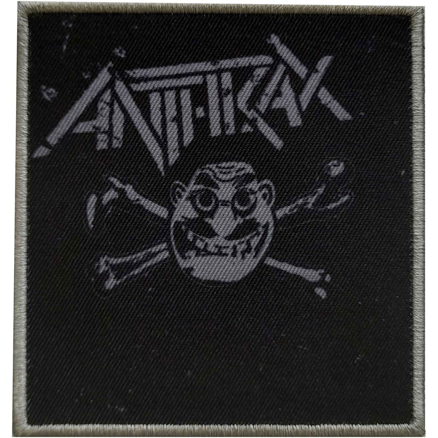 Anthrax Cross Bones Woven Patch Front