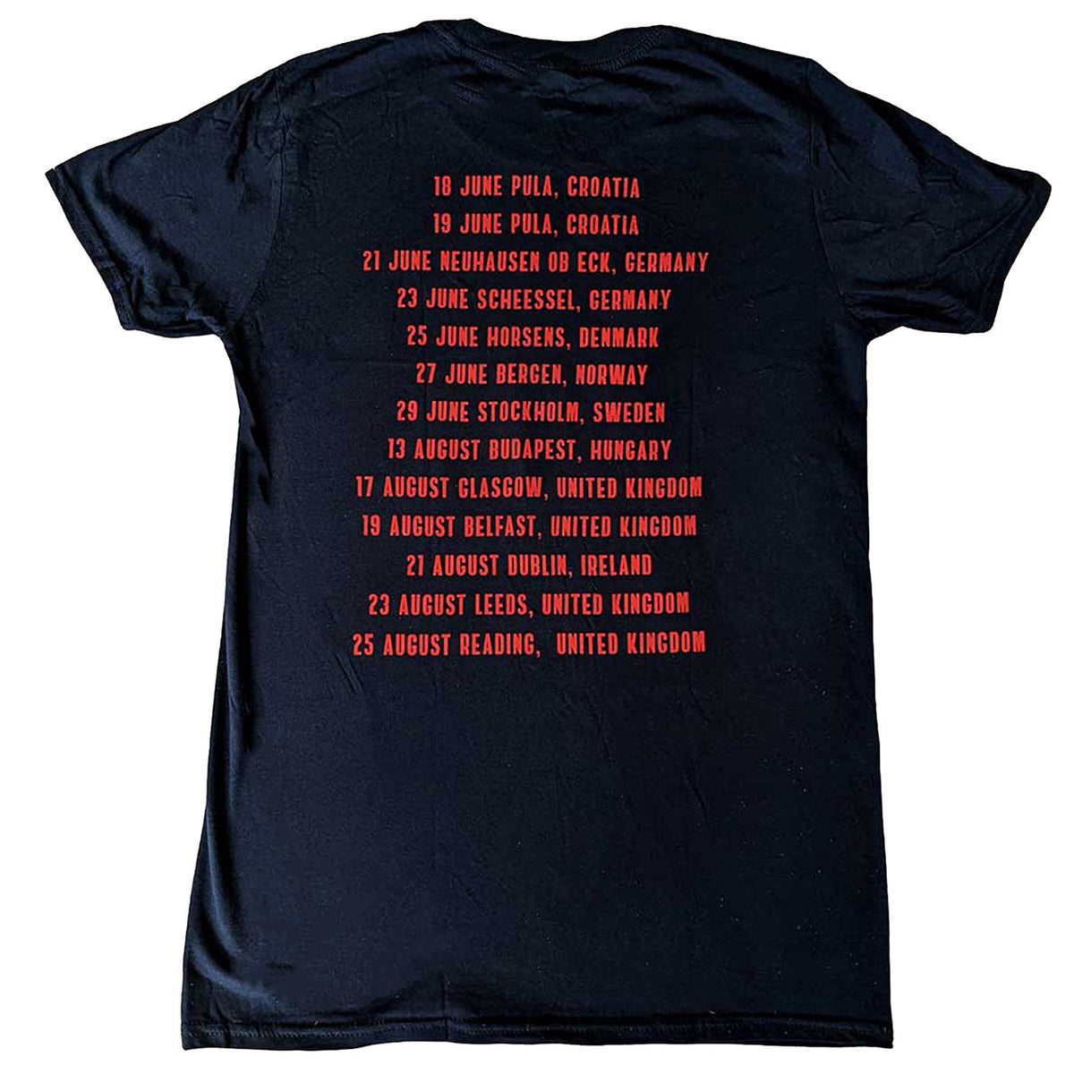 Foo Fighters Concrete & Gold 2019 European Tour T-shirt Back