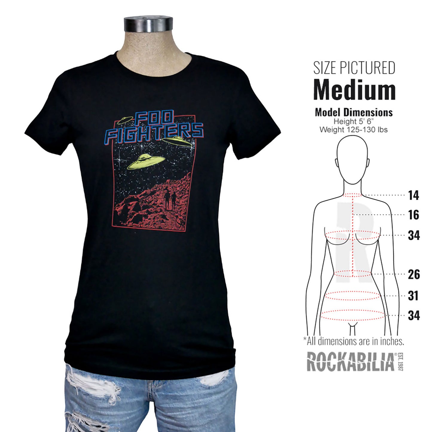 Foo Fighters Ufos 2015 European Tour Junior Top Alt 3