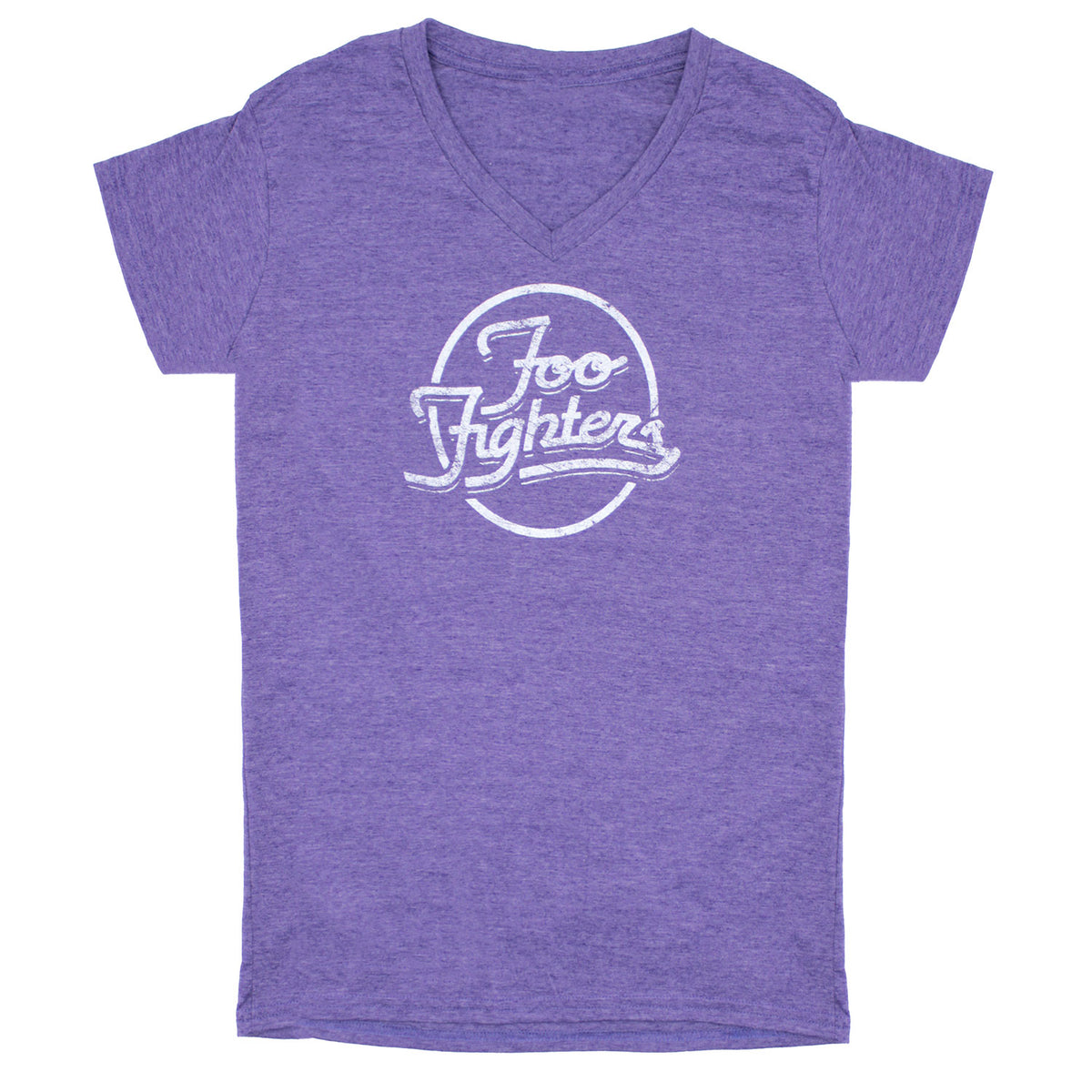 Foo Fighters Text Logo (Ex-Tour) Ladies T-Shirt Junior Top Front