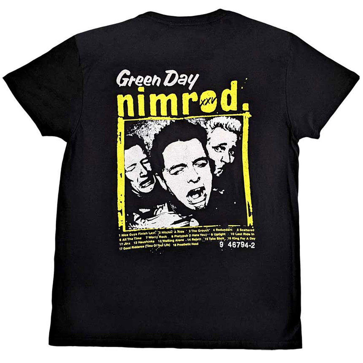 Green Day Nimrod Breast Print T-shirt Back