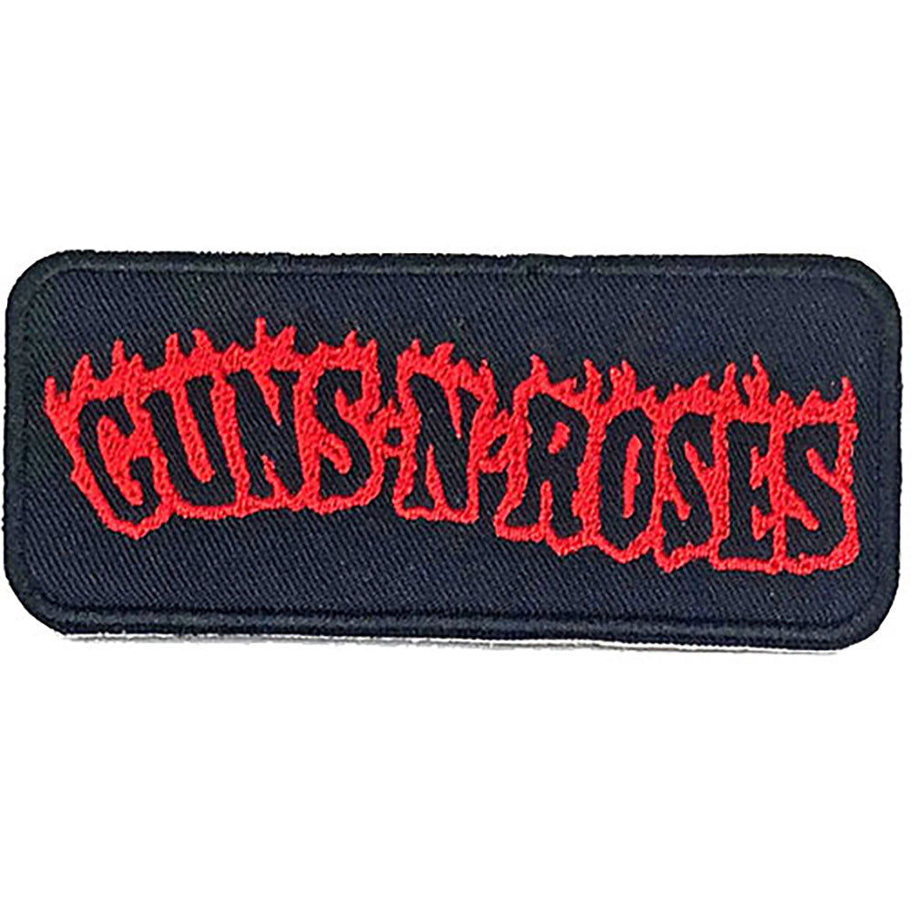 Guns N Roses Flames Woven Patch Front