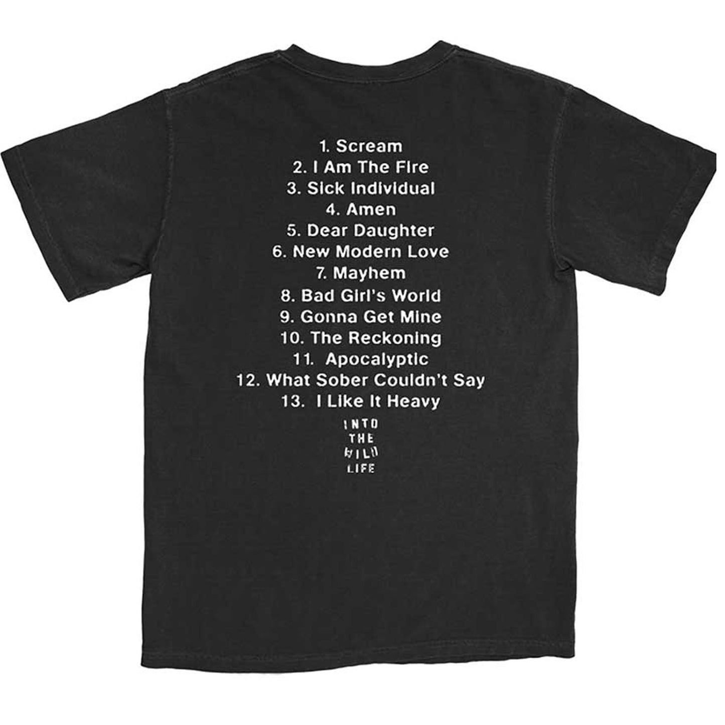 Halestorm The Wild Cover T-shirt Back