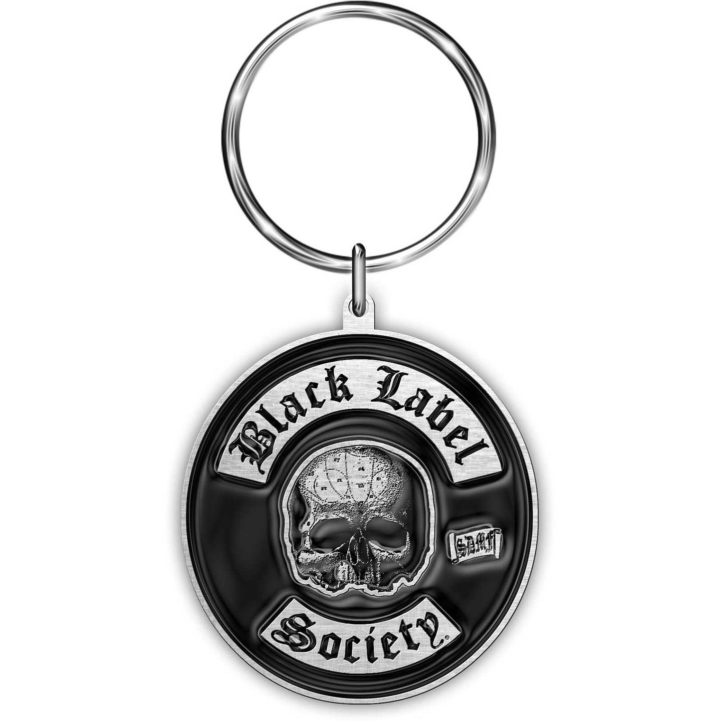 Black Label Society Sdmf Metal Key Chain Front