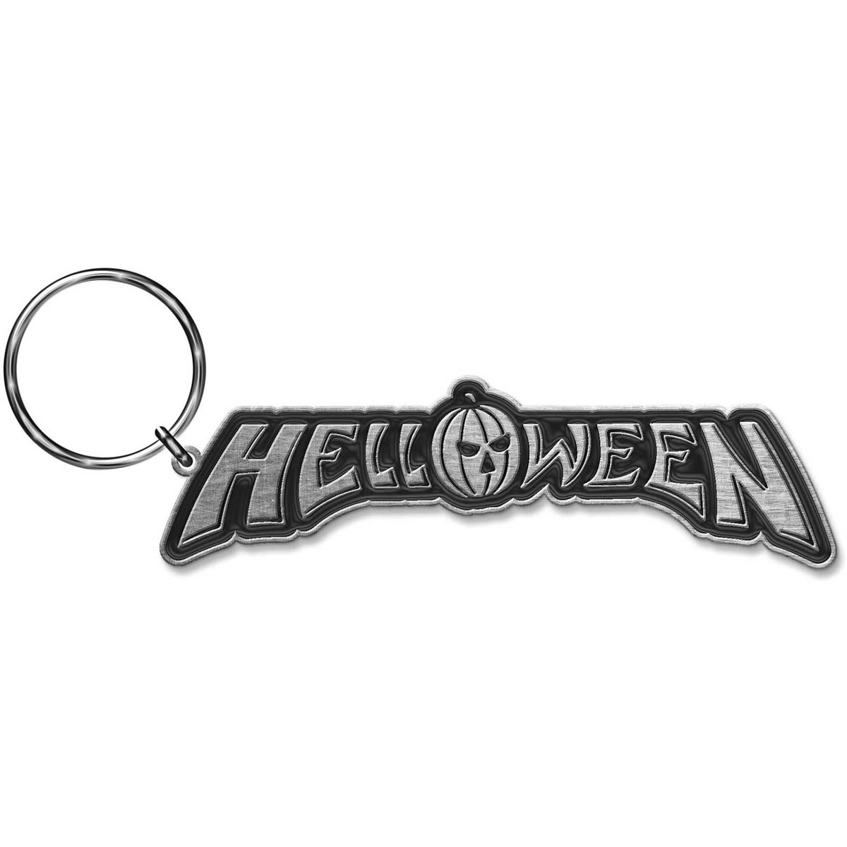 Helloween Logo Metal Key Chain Front