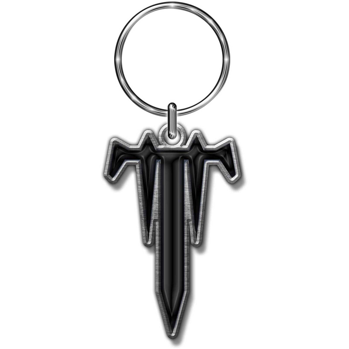 Trivium T Metal Key Chain Front