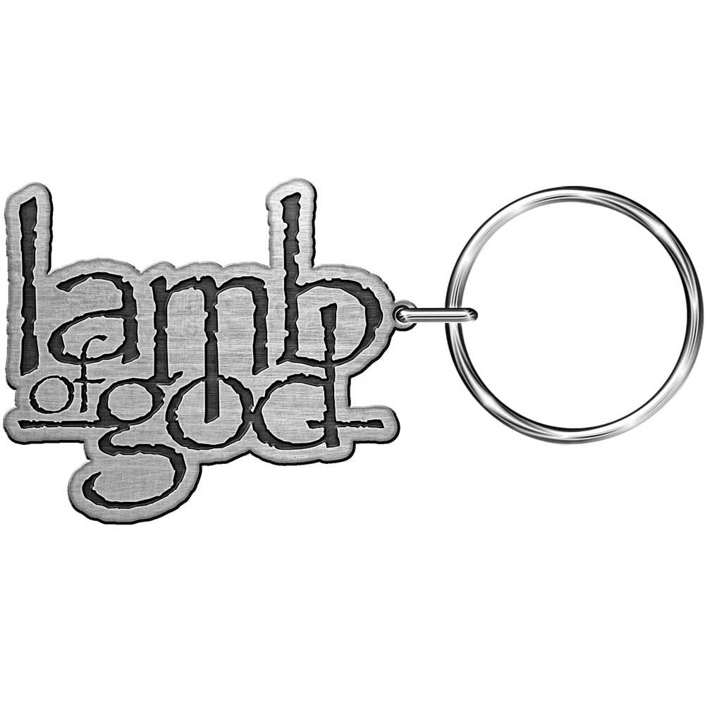 Lamb Of God Logo Metal Key Chain Front