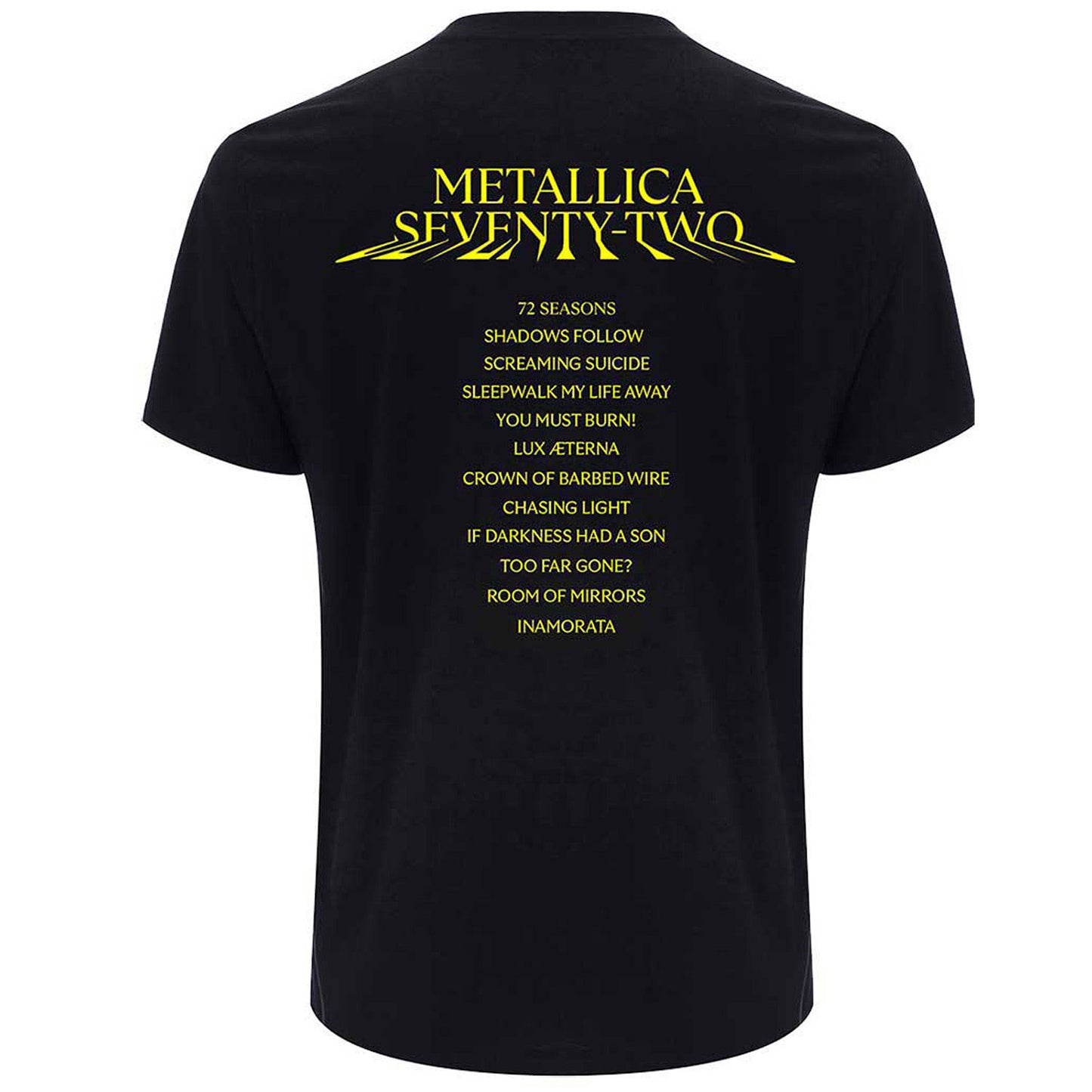 Metallica 72 Seasons Squared Cover T-shirt Back