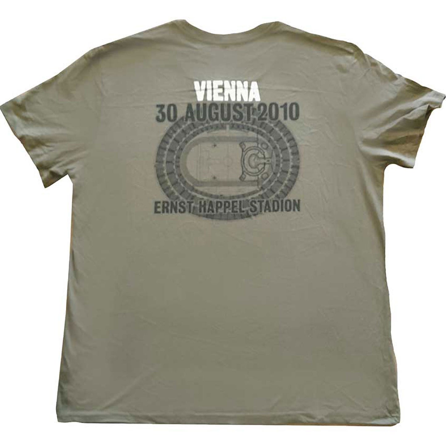 U2 360 Degree Tour Vienna 2010 T-shirt Back