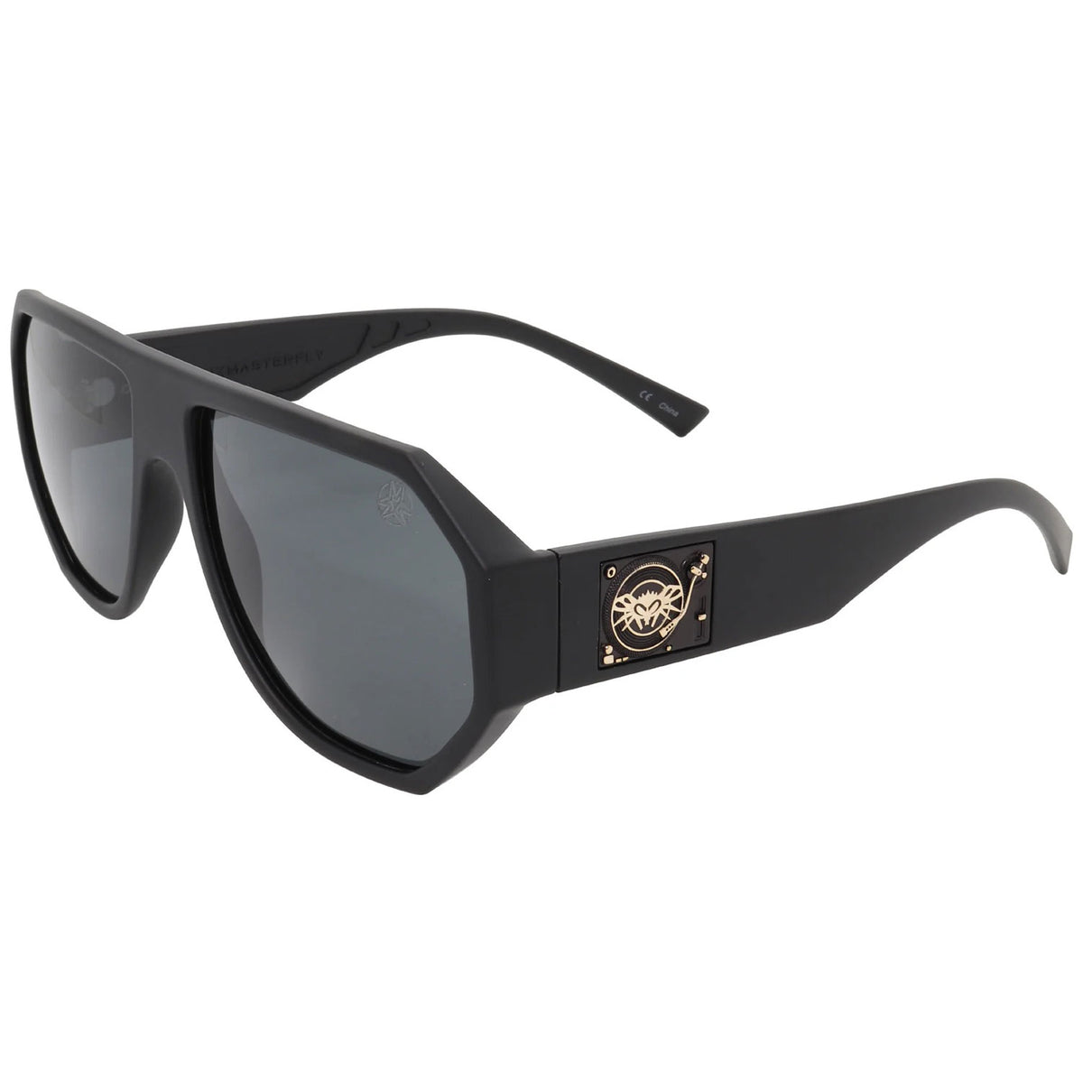 Mix Master Mike Mix Master Fly Black Flys Collab Matte Black w/ Smoke Lens Sunglasses Front