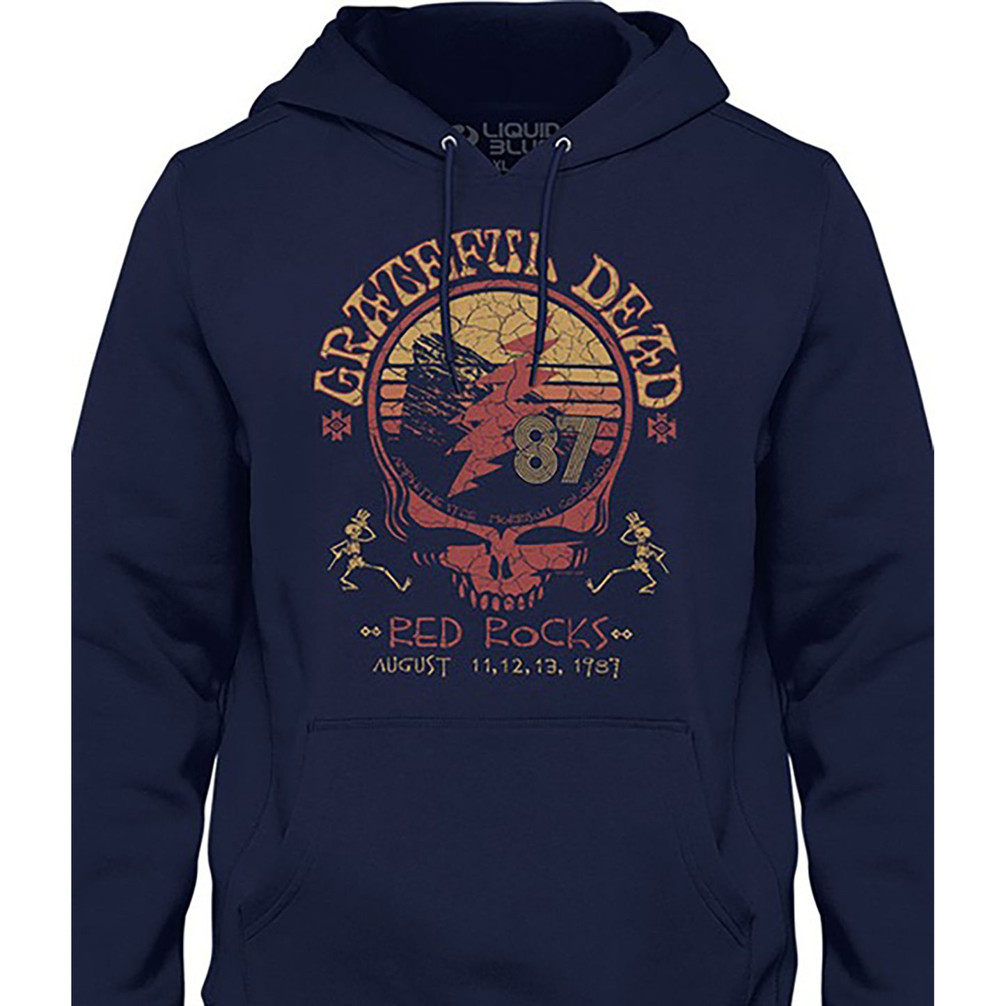 Grateful Dead Red Rocks 87 Hooded Sweatshirt Front