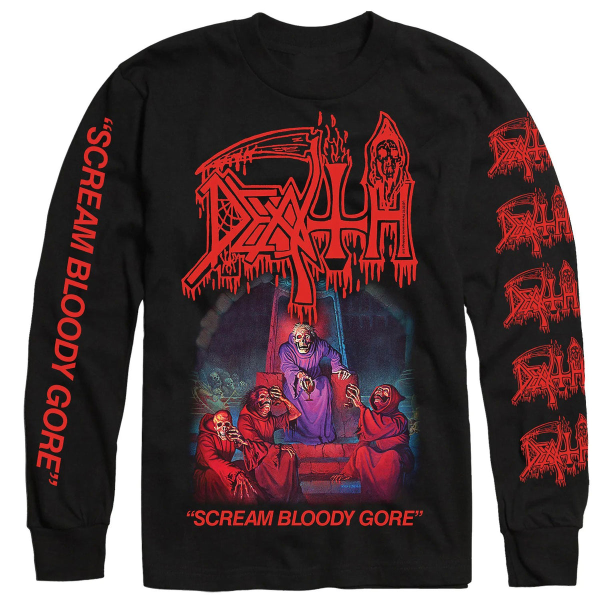 Death Scream Bloody Gore Long Sleeve Front