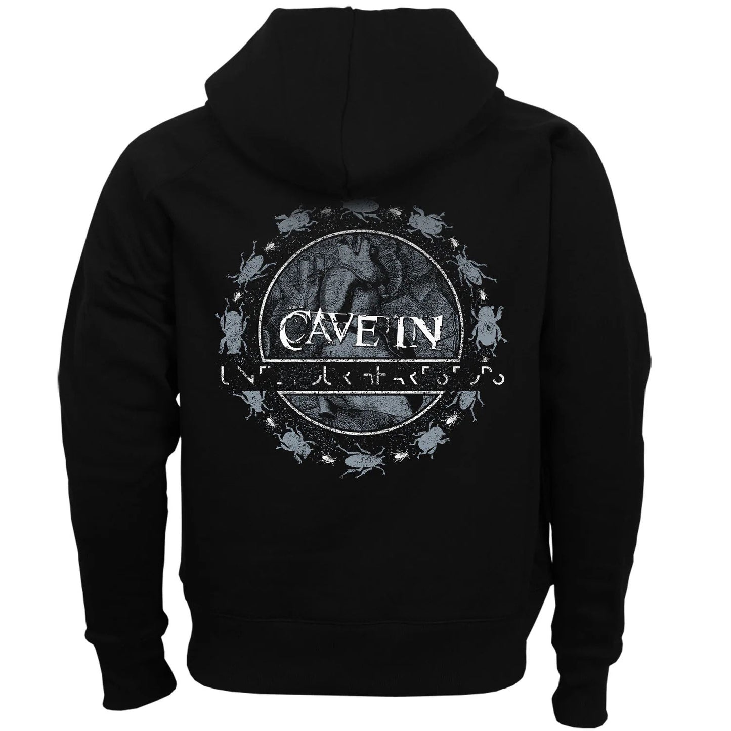 Cave In Until Your Heart Stops (Reissue) Zippered Hooded Sweatshirt Back