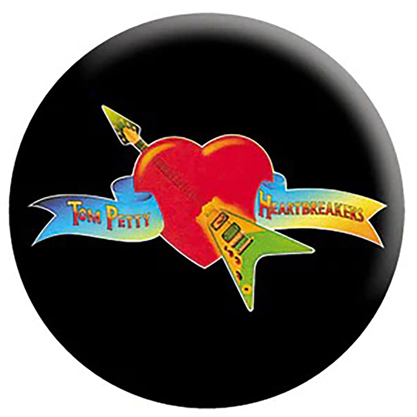 Tom Petty Logo Button Front