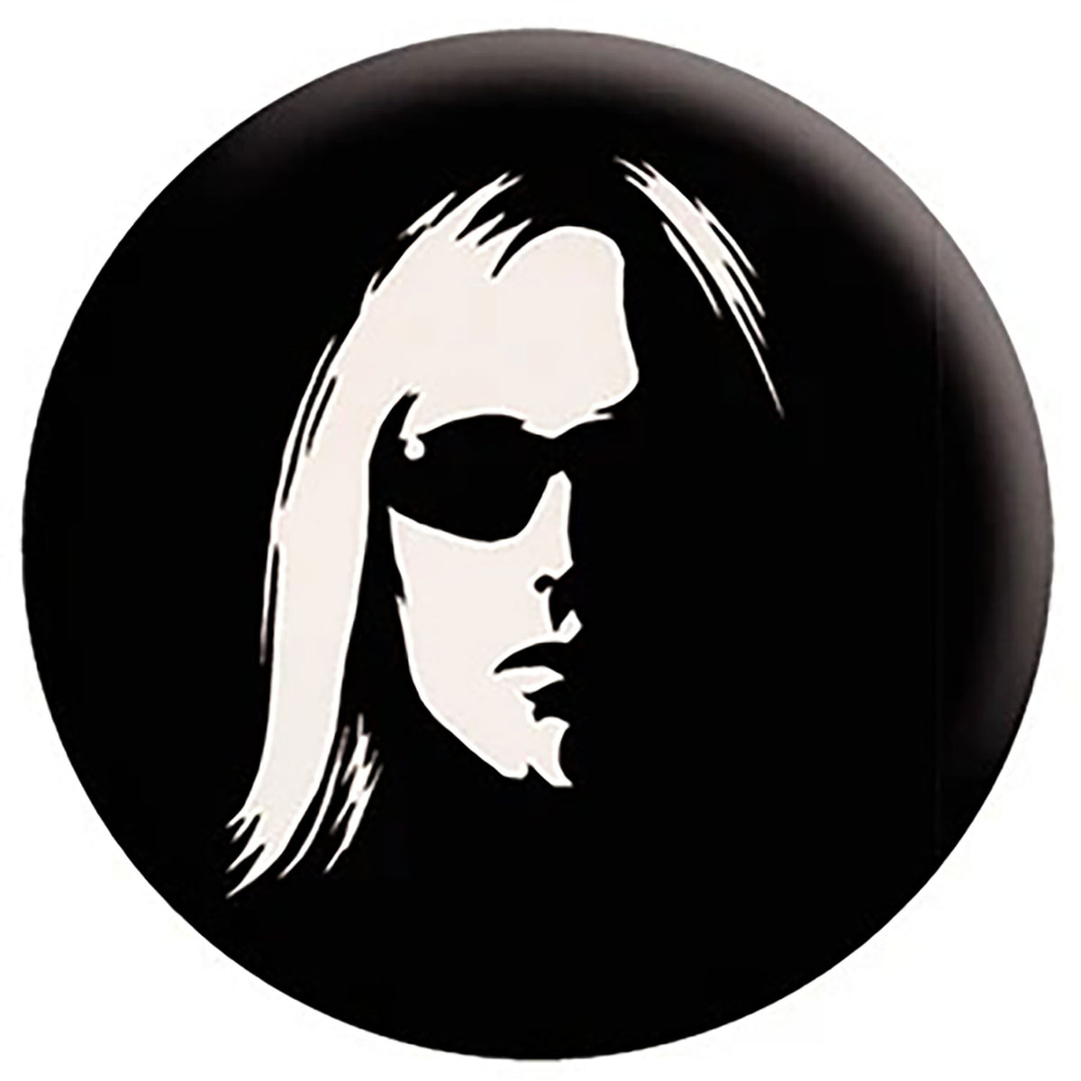 Tom Petty Stencil Button Front