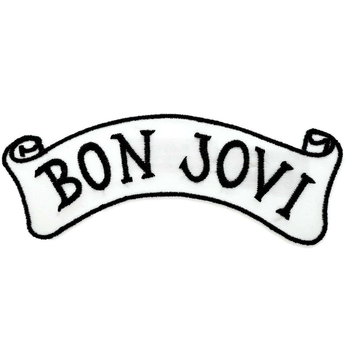 Bon Jovi Banner Logo Embroidered Patch Front