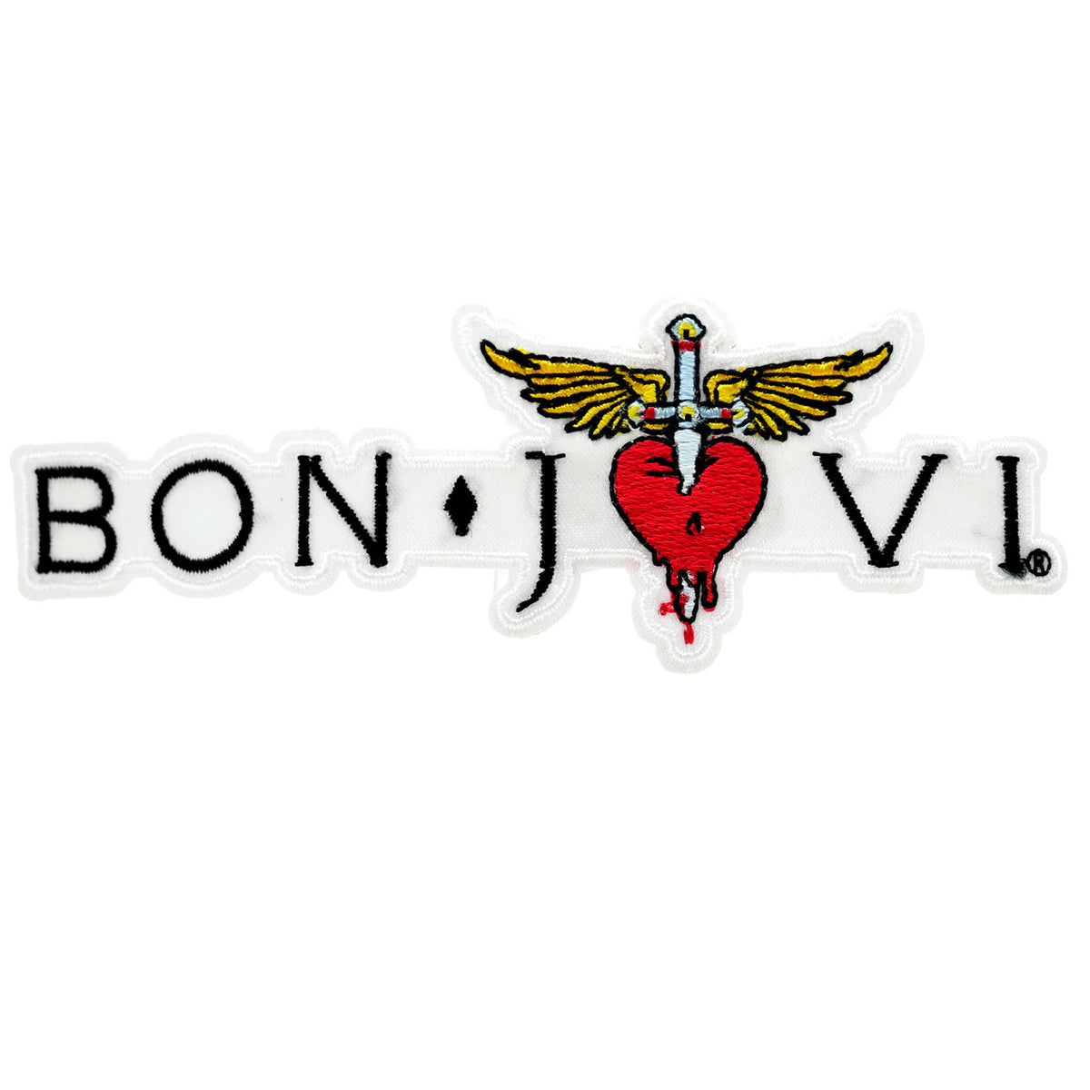 Bon Jovi Logo Embroidered Patch Front