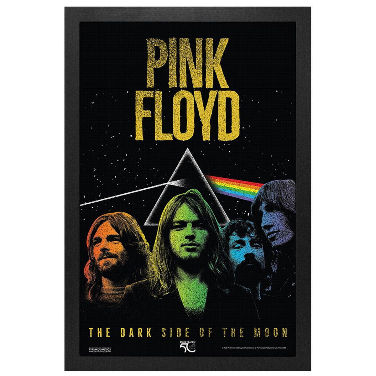 Pink Floyd DSOTM50-Band Framed Wall Art Front