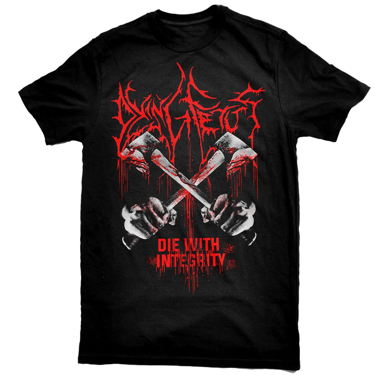 Dying Fetus Die With Integrity T-shirt Front