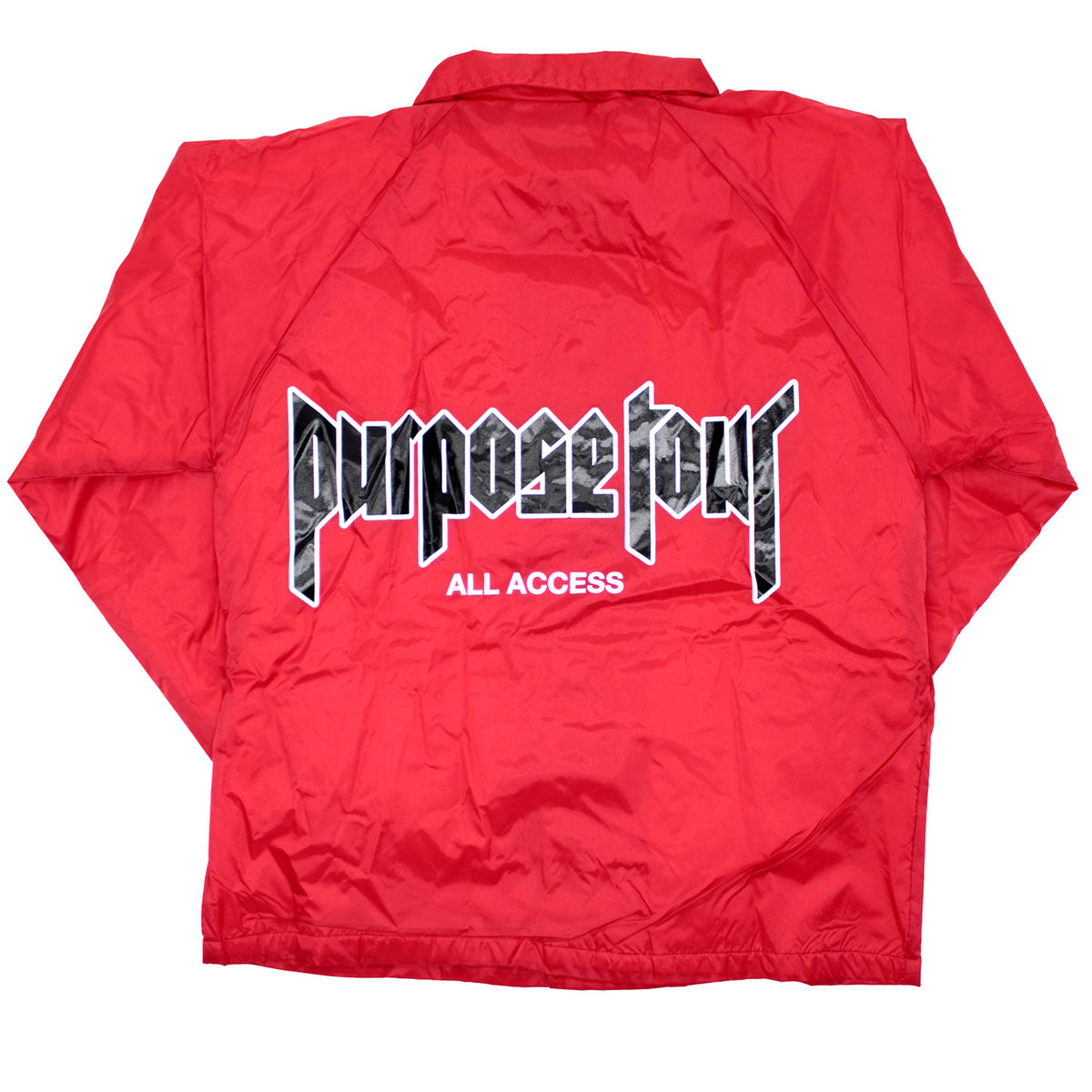 Justin Bieber Purpose Tour All Access The World Tour 2016 Windbreaker Back
