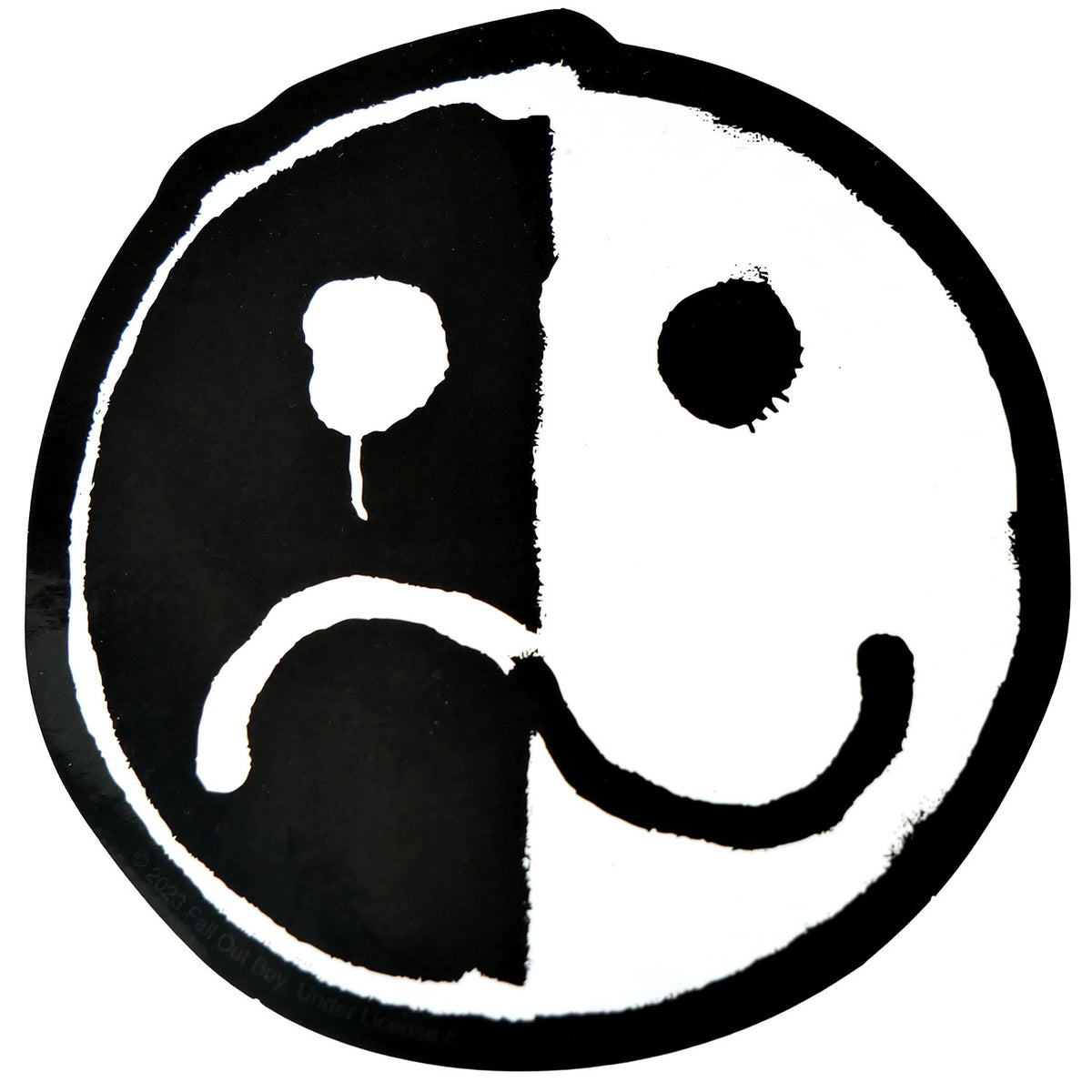 Fall Out Boy Smiley Sticker Front