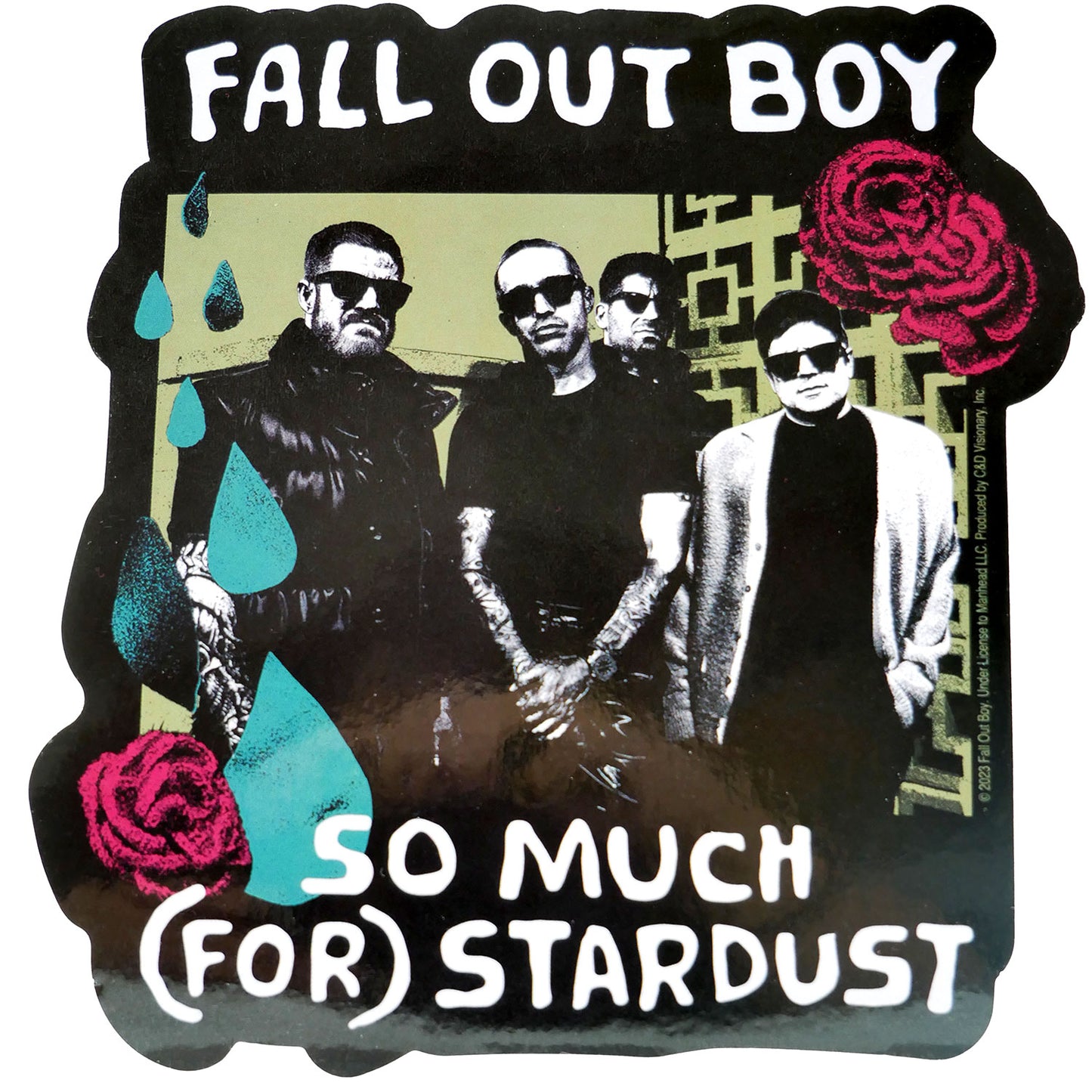 Fall Out Boy Group Graphic Sticker Front