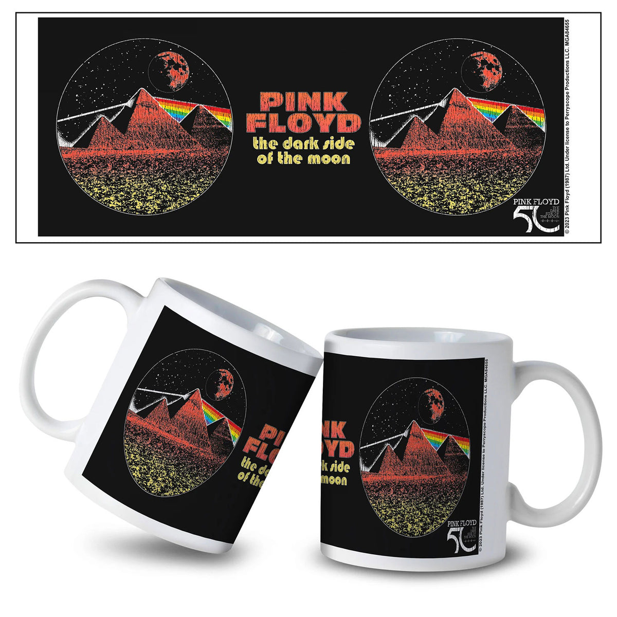 Pink Floyd DSOTM50-Pyramid Coffee Mug Front