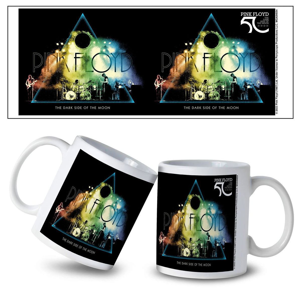 Pink Floyd DSOTM50-Live Colors Coffee Mug Front