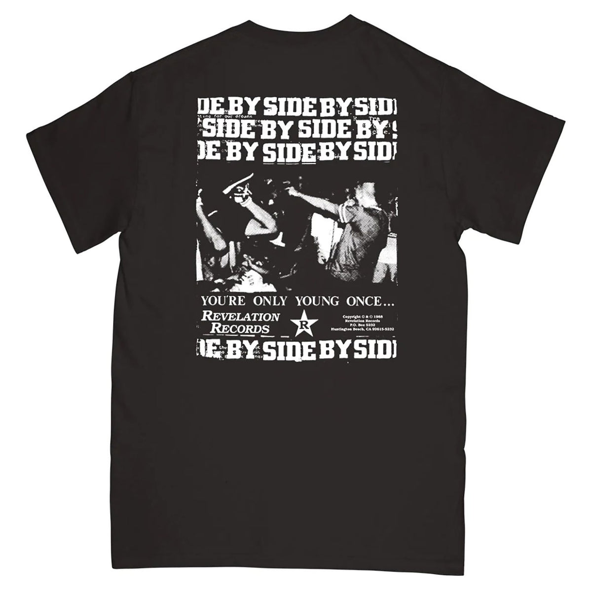 Side By Side By Side (Black) T-shirt Back