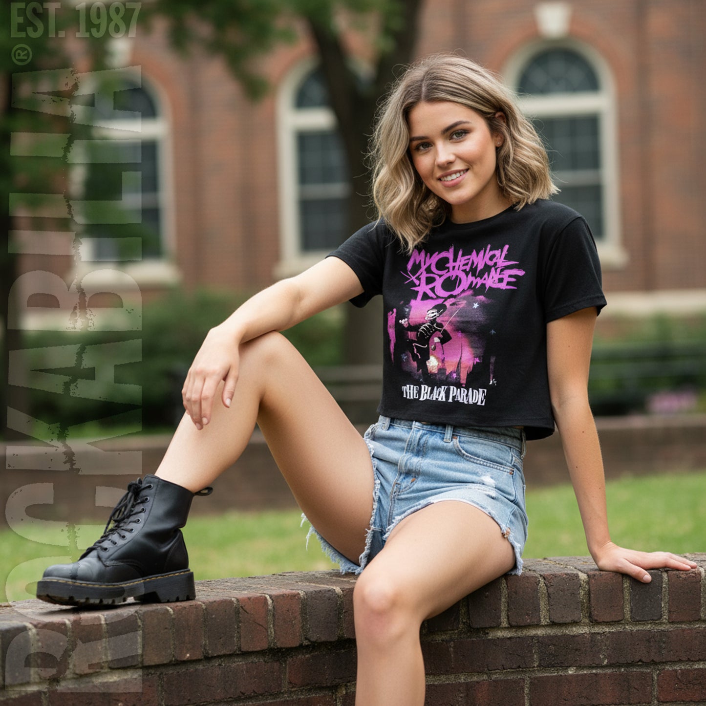 My Chemical Romance March Ladies Crop Top Junior Top Alt 2