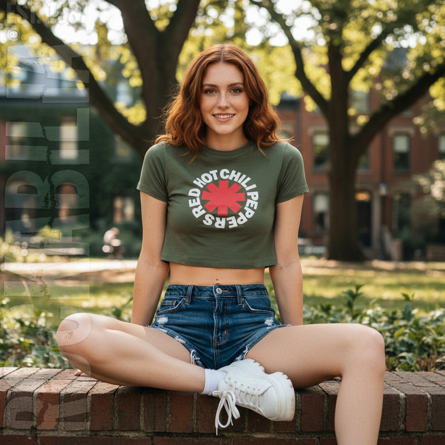 Classic Asterisk Ladies Crop Top Junior Top