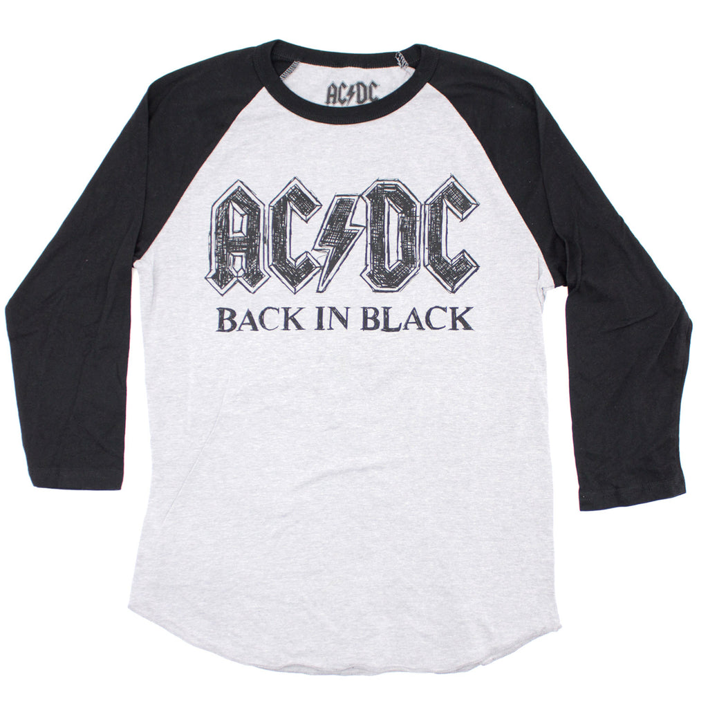 AC/DC Back in Black Baseball Jersey LG