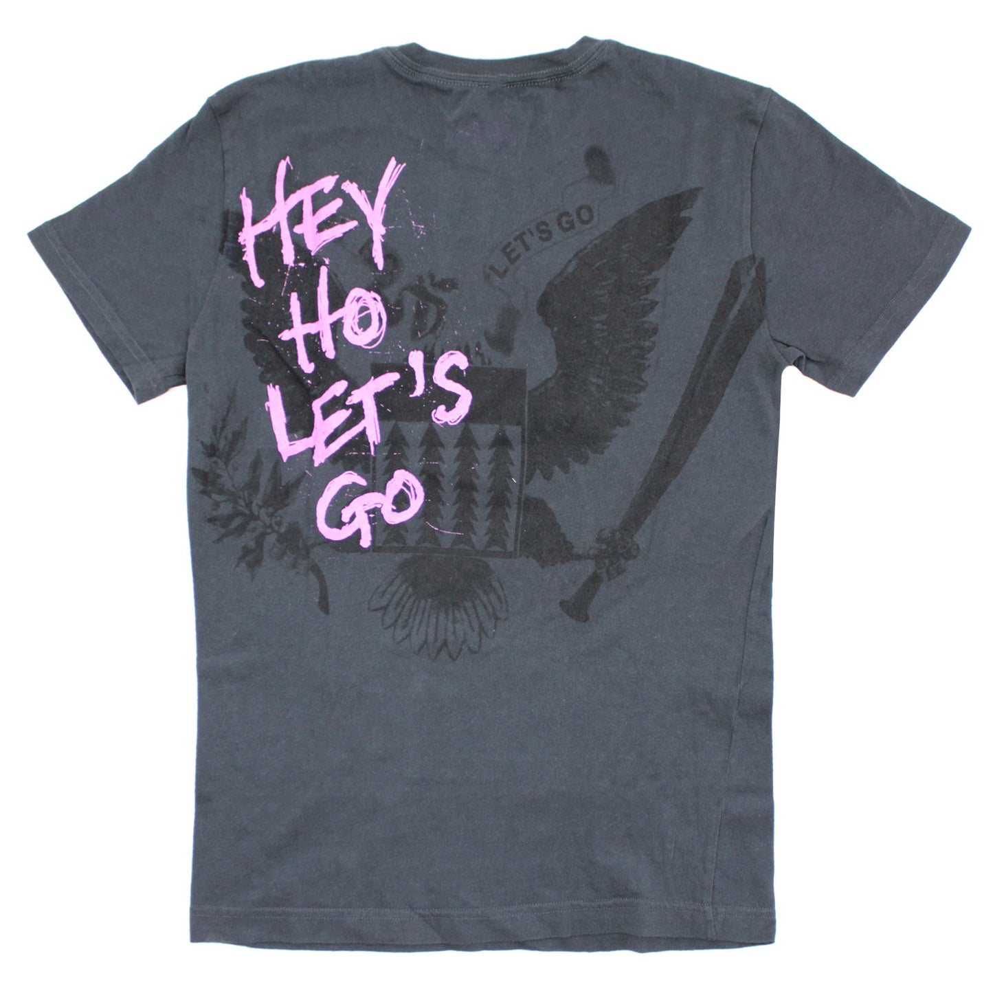 Ramones Hey Ho Let's Go Presidential Seal Logo by SWAG Vintage T-shirt Back