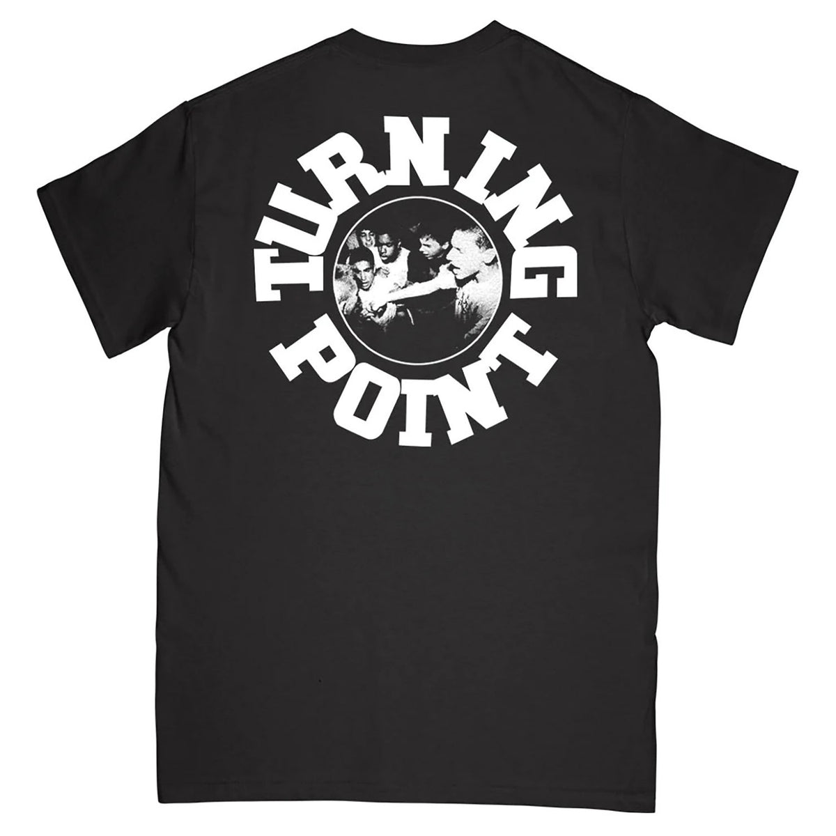 Turning Point Block Letters (Black) T-shirt Back