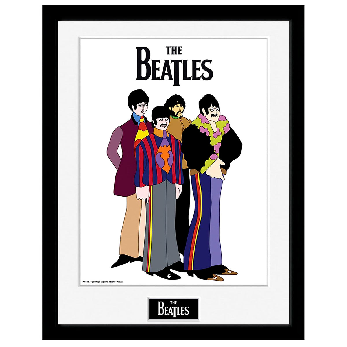 Beatles Yellow Submarine Group Framed Poster Framed Wall Art Front