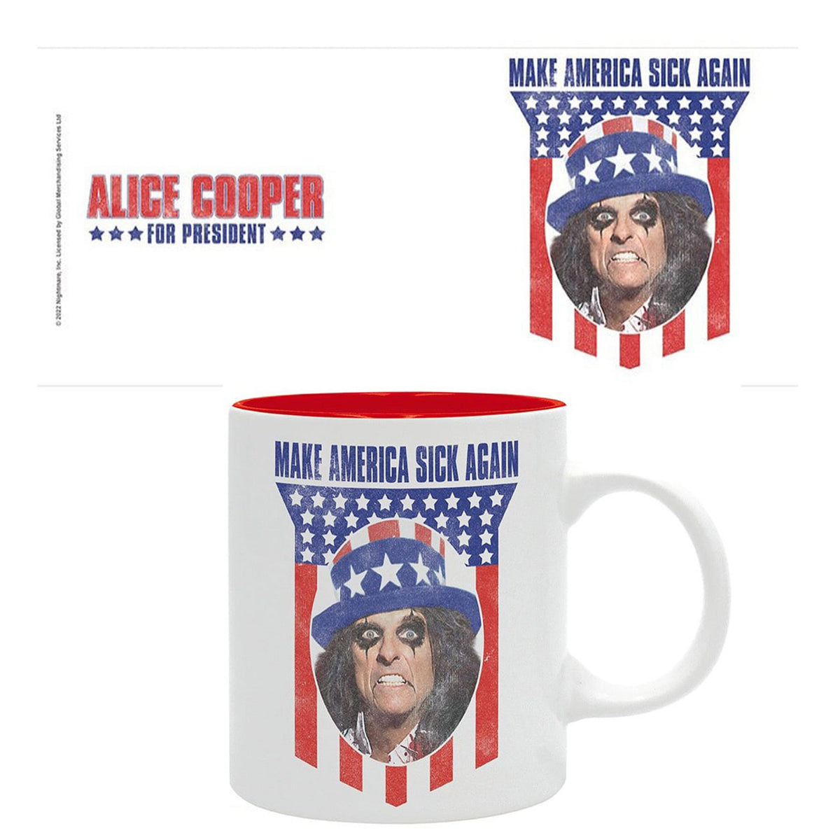 Alice Cooper For President Coffee Mug Front