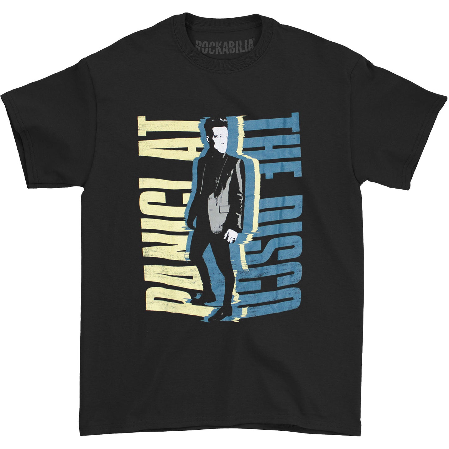 Panic At The Disco Vintage Distressed Photo & Vertical Logo T-shirt