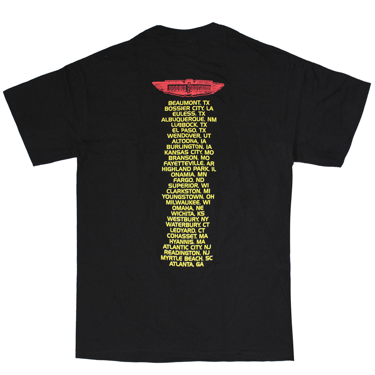 Doobie Brothers Spotlight Live On Stage With Crowd T-shirt Back