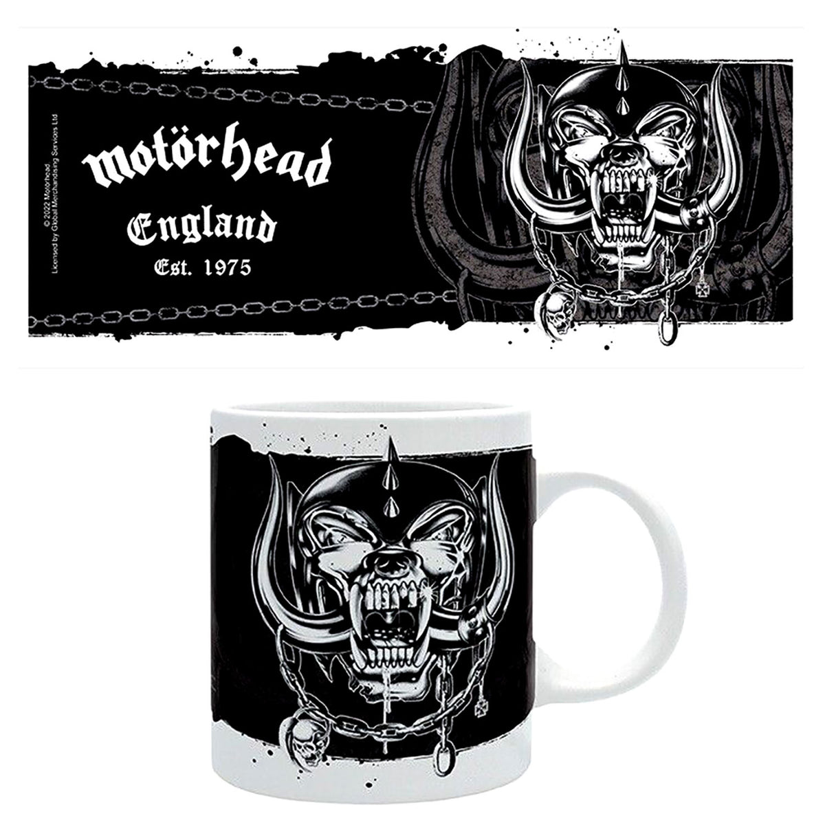 Motorhead England Snaggletooth Coffee Mug Front