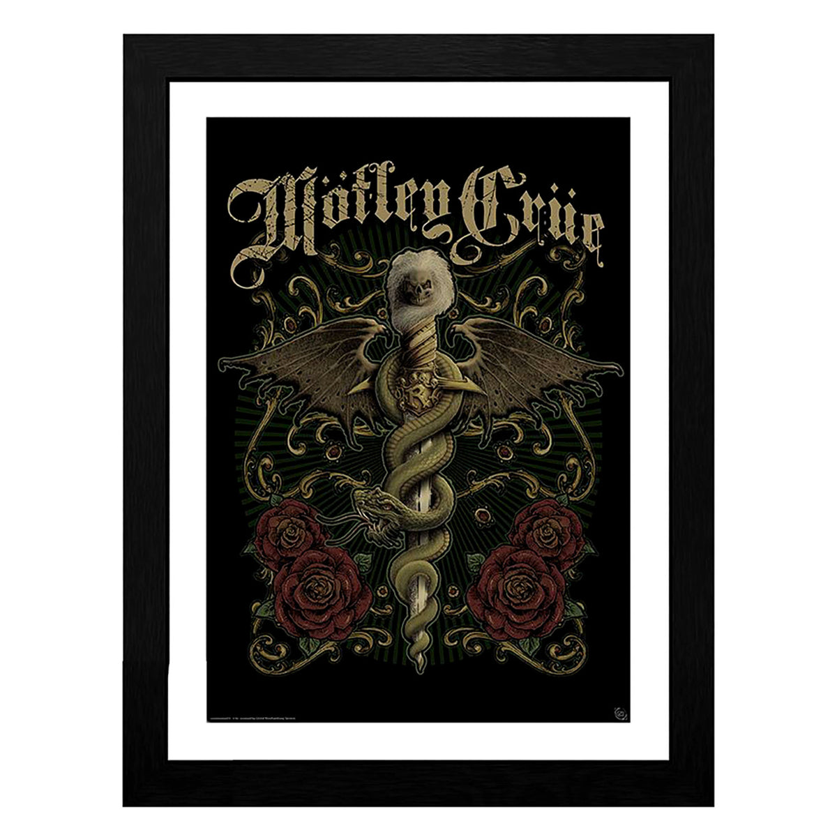Motley Crue Exquisite Dagger Framed Wall Art Front