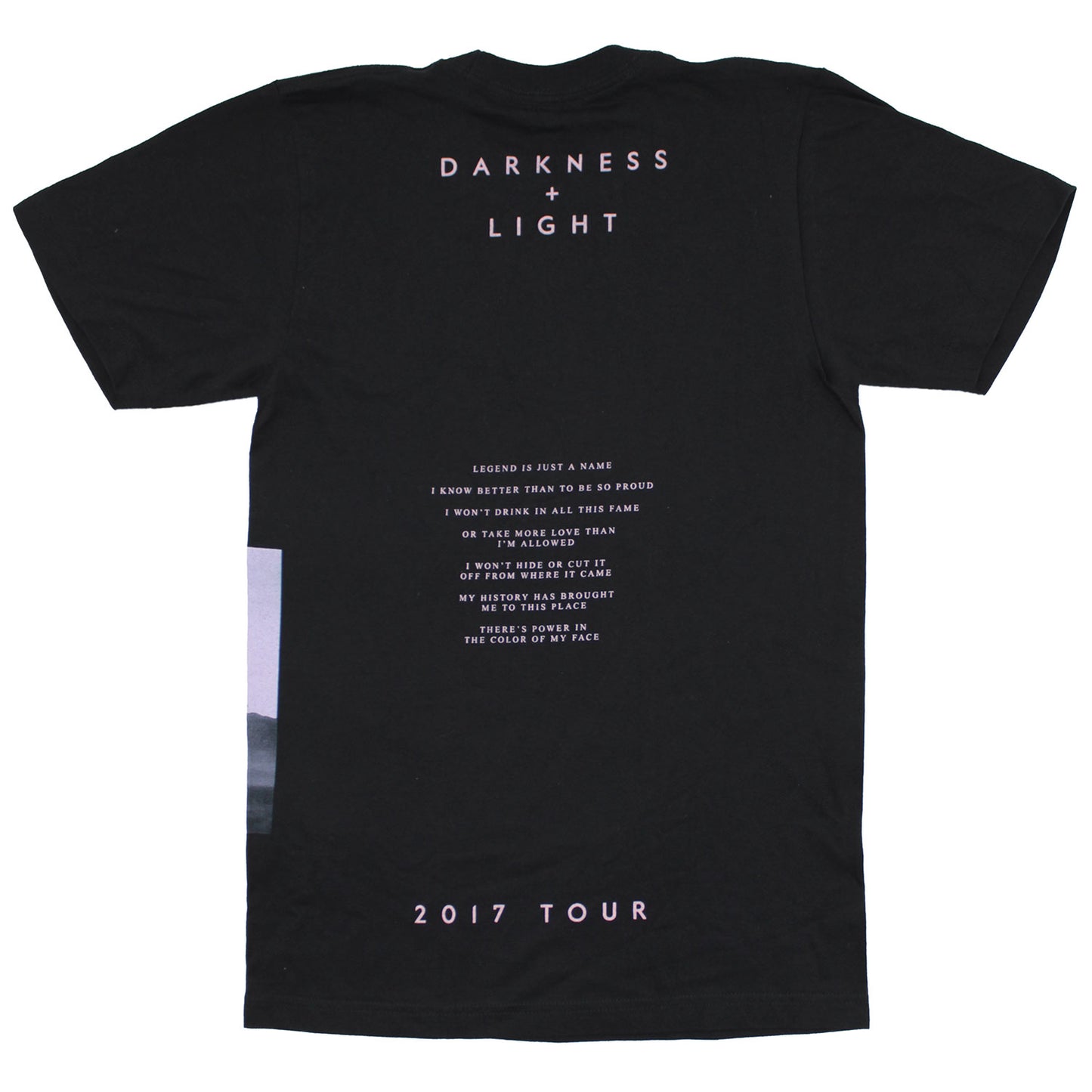 John Legend Just A Name 2017 Tee T-shirt Back